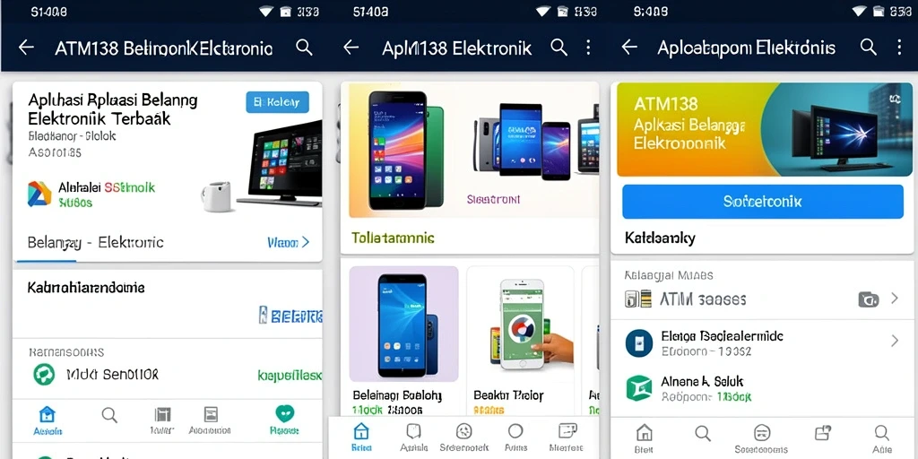 Screenshot utama ATM138 menunjukkan antarmuka pengguna yang modern dan sederhana.