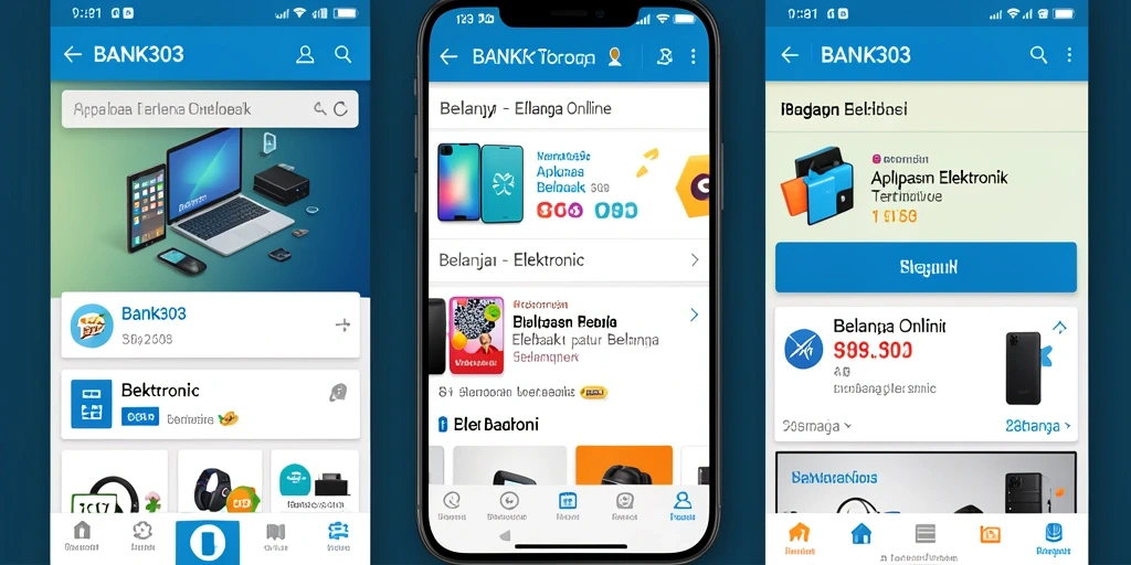 Antarmuka BANK303 yang modern dan mudah digunakan.