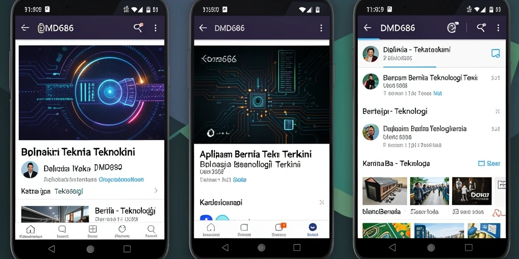 Tampilan antarmuka DMD686 yang modern dan informatif.