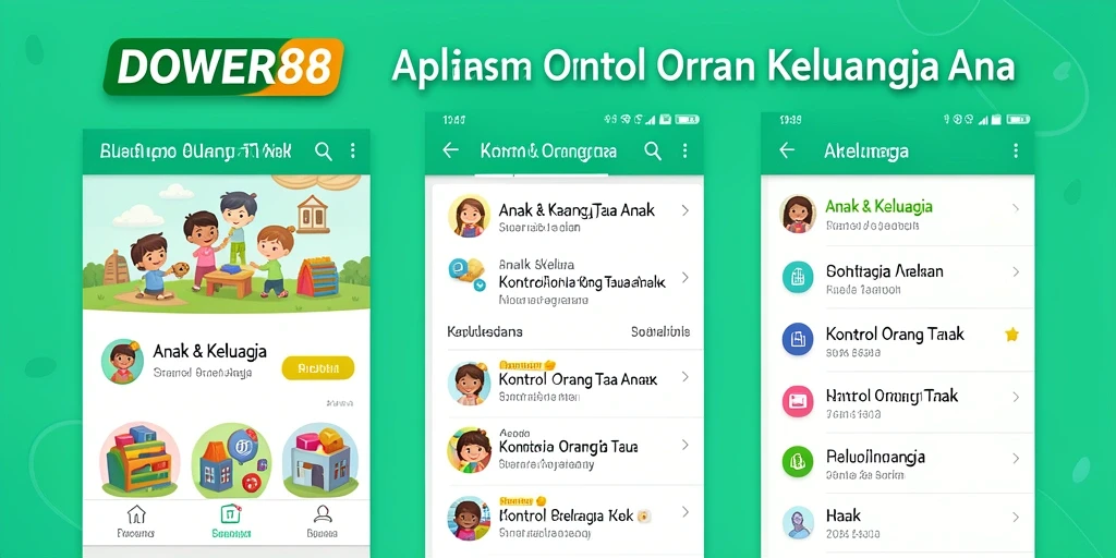 Antarmuka DOWER88 yang intuitif untuk kontrol orang tua.