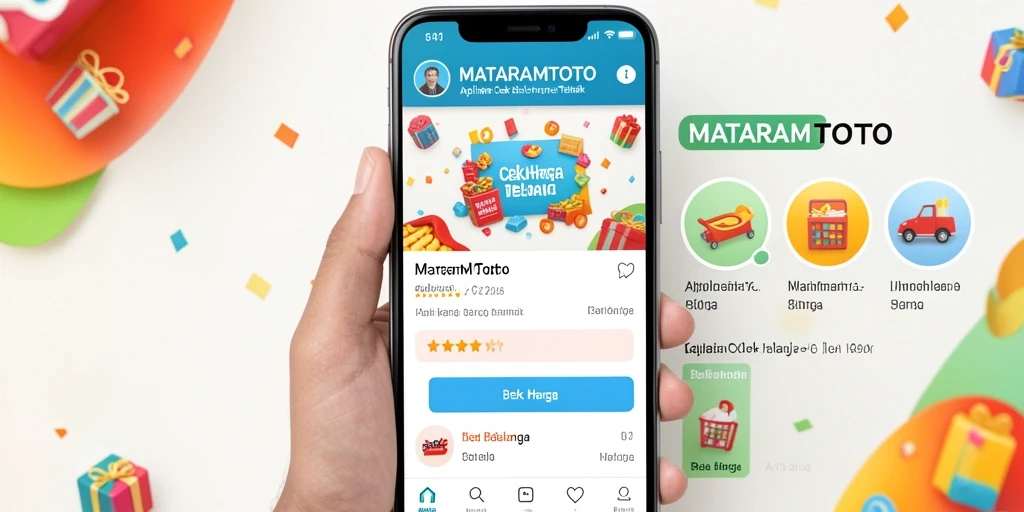 Antarmuka MATARAMTOTO menampilkan perbandingan harga secara jelas.