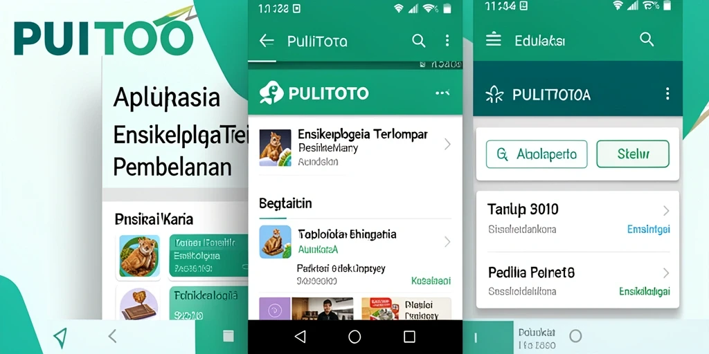 Antarmuka PULITOTO yang menarik dan informatif tentang berbagai topik.