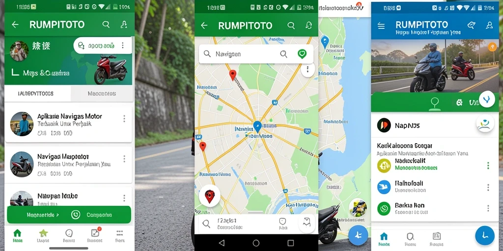 Screenshot antarmuka aplikasi RUMPITOTO yang intuitif dan mudah digunakan.